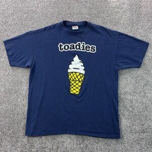 Vintage‎ Toadies Shirt Mens XL Navy Blue Ice Cream Cone Post Grunge 1996 Concert